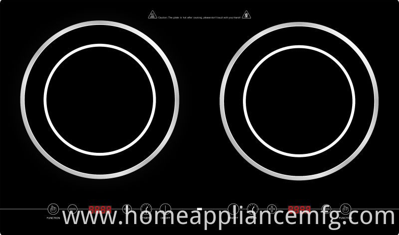 Good Selling Double Burners Induction Cooktop Model SM-DIC06